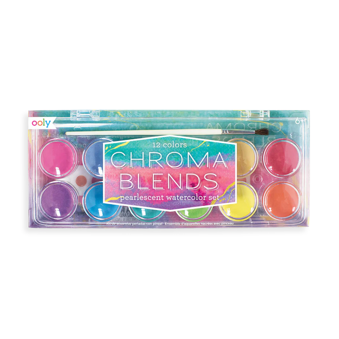 Ooly Chroma Blends Water Color Paint Set - Pearlescent