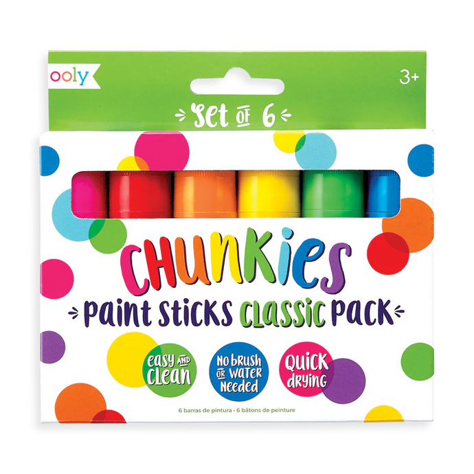 Ooly Chunkies Paint Sticks - Classic (6 Set)