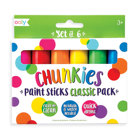 Ooly Chunkies Paint Sticks - Classic (6 Set)