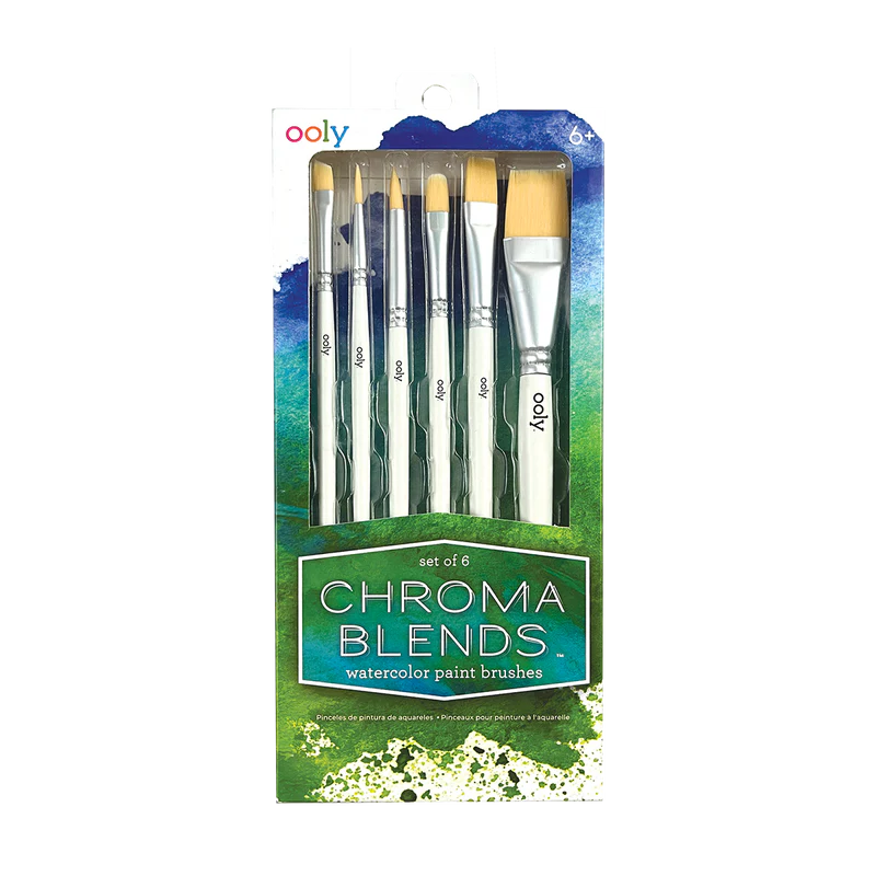 Load image into Gallery viewer, Ooly Chroma Blends Water Color Paint Brushes (6 Set)
