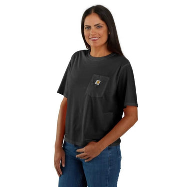 Carhartt Women's TENCEL™ Fiber Series Loose Fit Short-Sleeve Crewneck T-Shirt (Black) Size XS