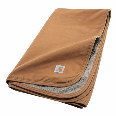 Carhartt Firm Duck Sherpa-Lined Blanket (Brown)