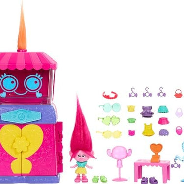 Dreamworks Trolls Fun Fair Surprise Fairtastic Fashion Boutique Playset With Small Doll