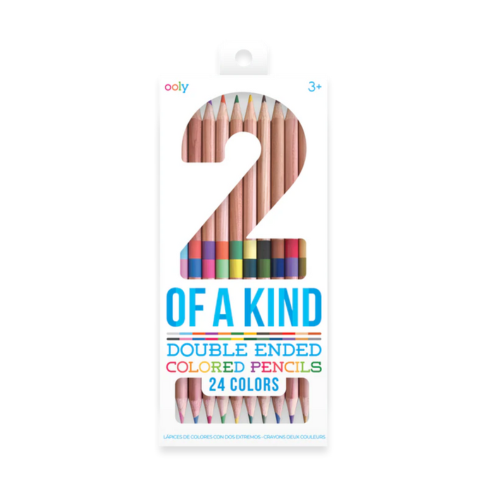 Ooly 2 of a Kind Double-Ended Colored Pencils (12 Set)