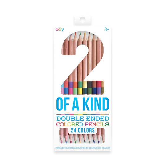 Ooly 2 of a Kind Double-Ended Colored Pencils (12 Set)