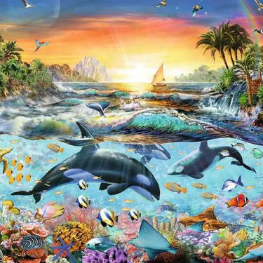Children’s Jigsaw Puzzle Orca Paradise - 200 Pieces Puzzle