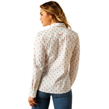 Ariat Women's Kirby Stretch Button Down Shirt (Kai Ditsy) Size XL