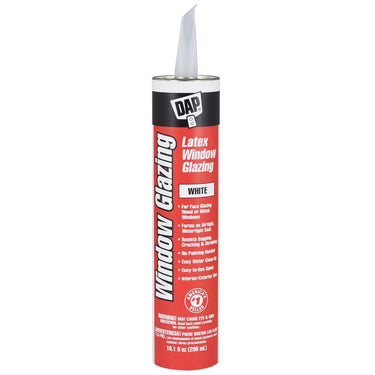 DAP White Latex Window Glazing Sealant 10.1 oz