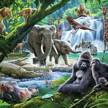 Children’s Jigsaw Puzzle Jungle Animals - 100 Pieces Puzzle