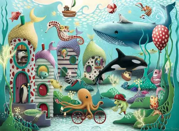 Load image into Gallery viewer, Children’s Jigsaw Puzzle Underwater Wonders - 100 Pieces
