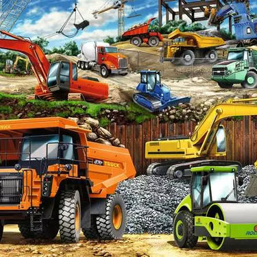 Children’s Jigsaw Puzzle Construction Vehicles - 100 Pieces Puzzle