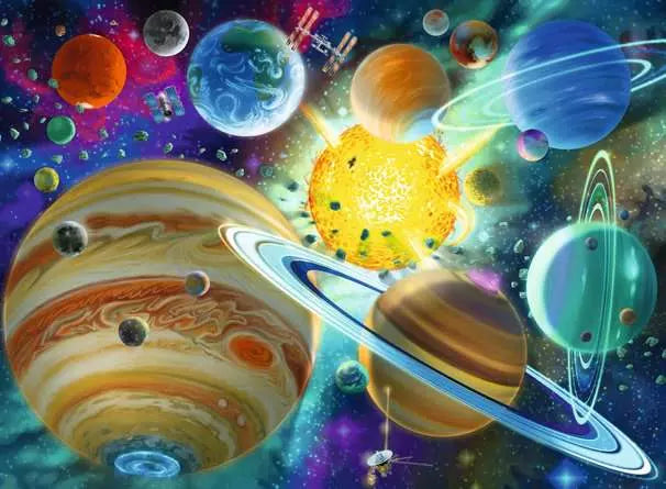 Load image into Gallery viewer, Children’s Jigsaw Puzzle Cosmic Connection - 150 Pieces
