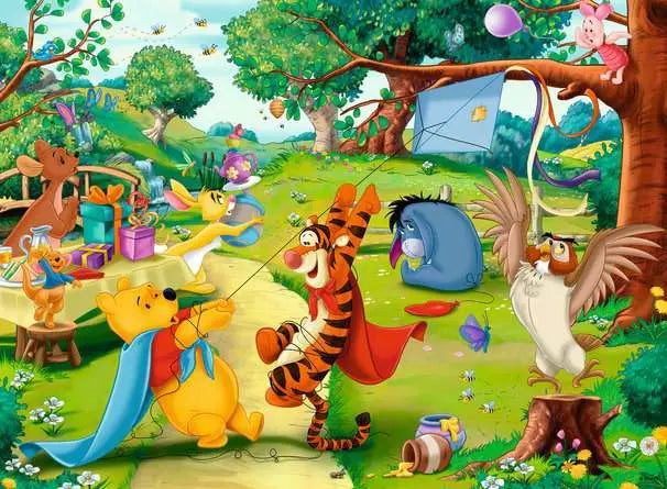 Load image into Gallery viewer, Children’s Jigsaw Puzzle Winnie the Pooh - Pooh to the Rescue - 100 Pieces
