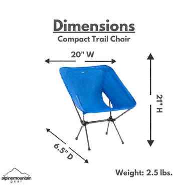 Alpine Mountain Gear Compact Trail Chair (Blue)