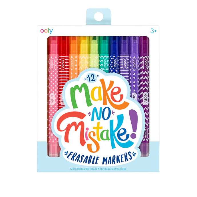 Ooly Make No Mistake! Erasable Markers (12 Set)