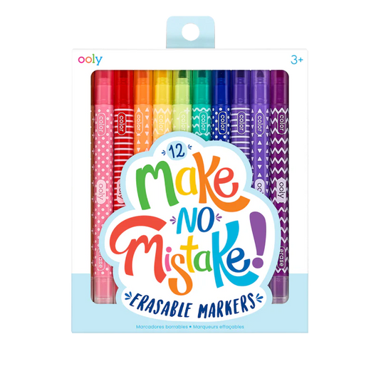 Ooly Make No Mistake! Erasable Markers (12 Set)