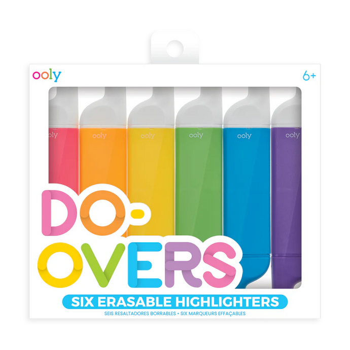 Ooly Do-Overs Erasable Highlighters (6 Set)