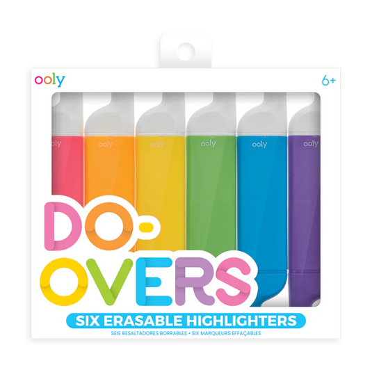 Ooly Do-Overs Erasable Highlighters (6 Set)