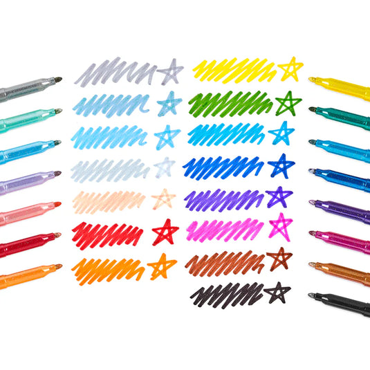 Ooly Rainbow Sparkle Glitter Markers (15 Set)