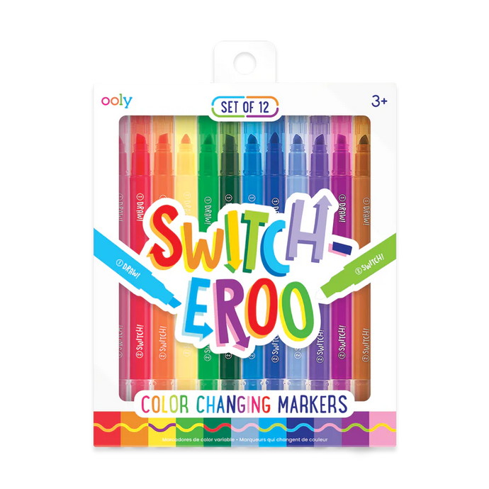 Ooly Switch-Eroo Color Changing Markers (12 Set)