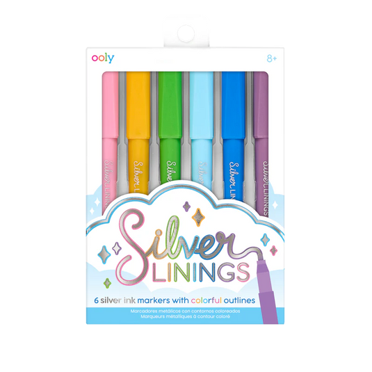 Ooly Silver Linings Outline Markers (6 Set)