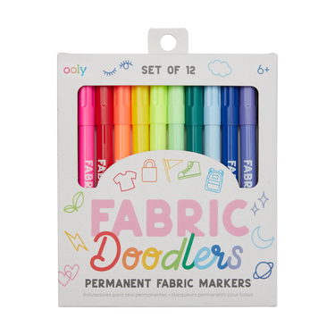 Ooly Fabric Doodlers Markers (12 Set)