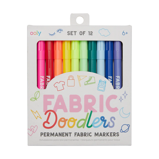 Ooly Fabric Doodlers Markers (12 Set)