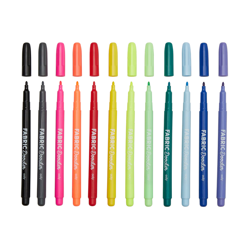 Load image into Gallery viewer, Ooly Fabric Doodlers Markers (12 Set)
