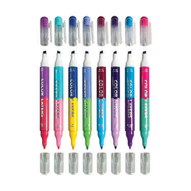 Ooly Color Layers Double Ended Layering Markers (8 Set)