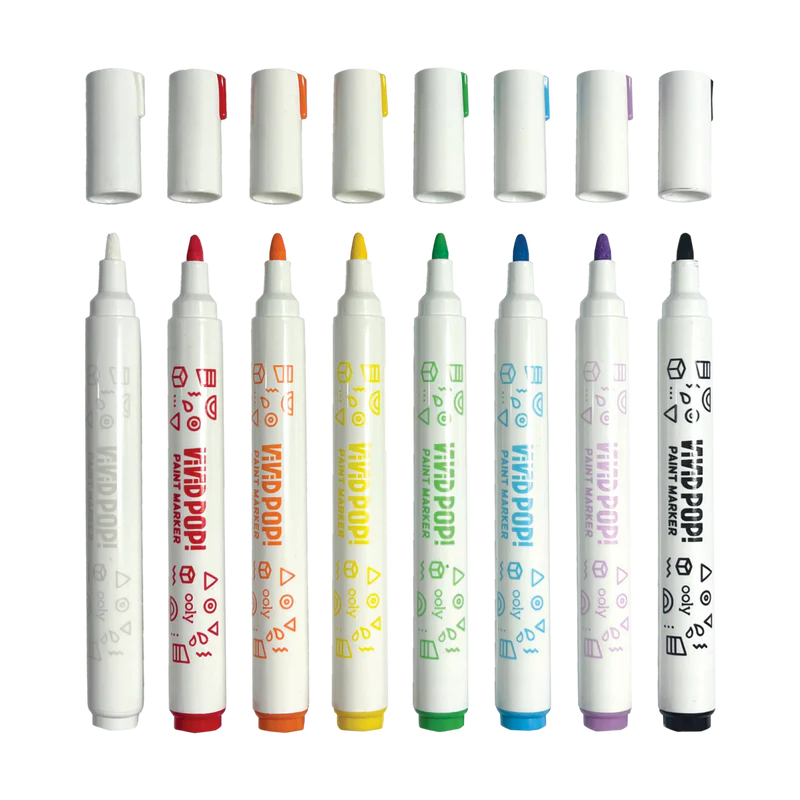 Load image into Gallery viewer, Ooly Vivid Pop! Water Based Paint Markers (8 Set)
