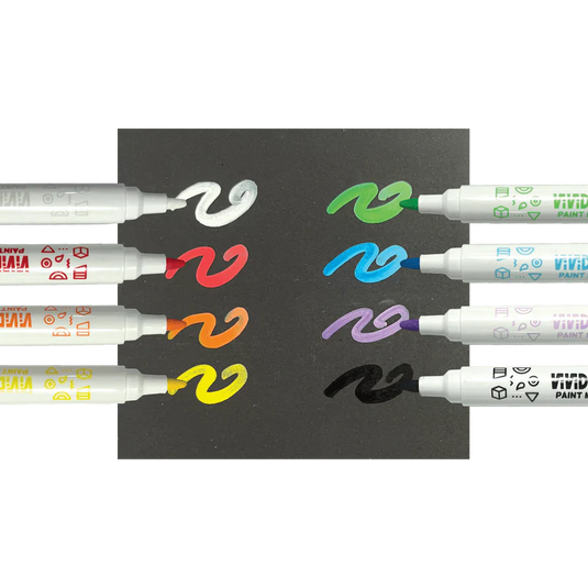 Ooly Vivid Pop! Water Based Paint Markers (8 Set)