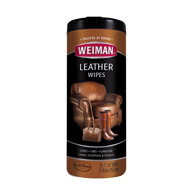 Load image into Gallery viewer, Weiman Lemon Scent Leather Wipes 30 pk Wipes
