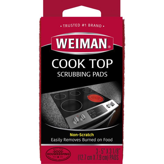 Weiman No Scent Cooktop Scrubbing Pads 3 ct Sponge