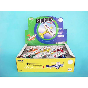 Fancy Flight Pullback Biplane (1 Plane per purchase)
