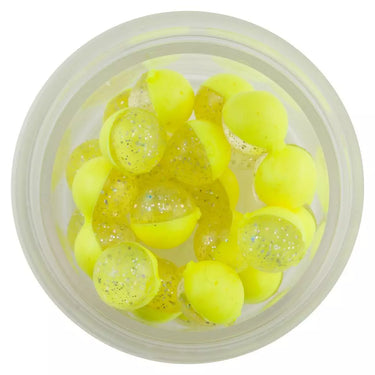Berkley PowerBait® Power® Clear Eggs Floating (Clear Silver-Fl. Yellow)