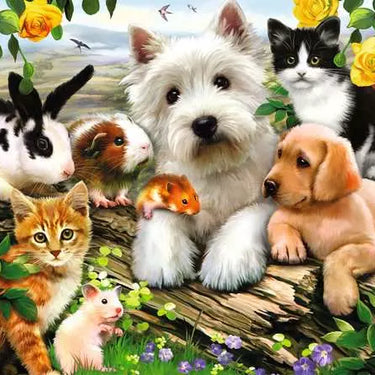 Children’s Jigsaw Puzzle Happy Animal Buddies - 300 Pieces Puzzle