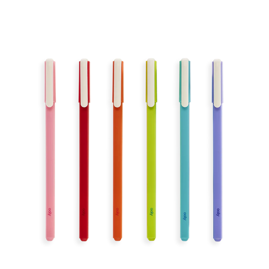 Ooly Fine Line Colored Gel Pens (6 Set)