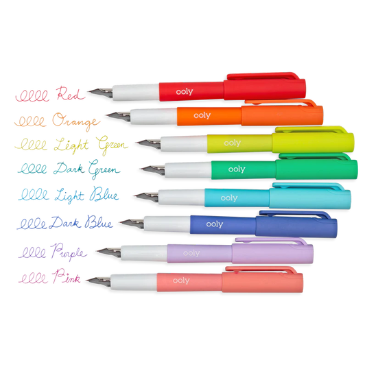 Ooly Color Write Fountain Pens (8 Set)