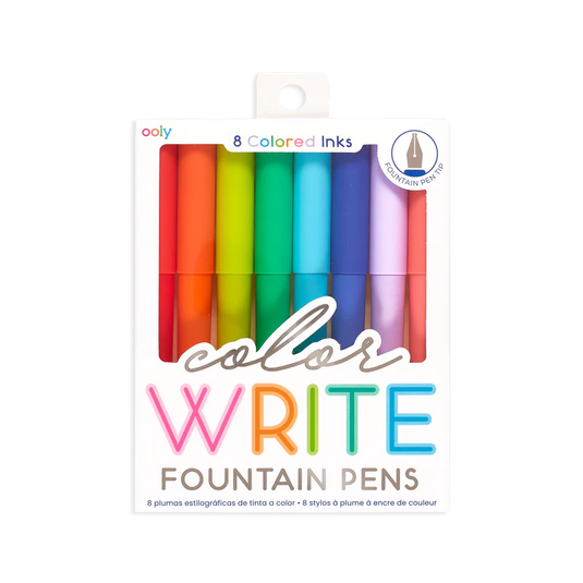 Ooly Color Write Fountain Pens (8 Set)