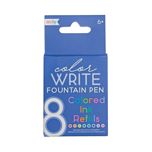 Ooly Color Write Fountain Pens Colored Ink Refills (8 Set)