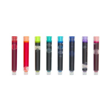 Ooly Color Write Fountain Pens Colored Ink Refills (8 Set)