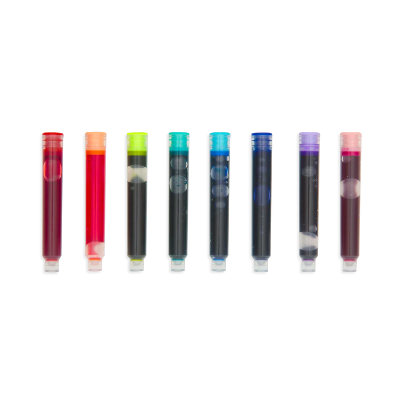 Load image into Gallery viewer, Ooly Color Write Fountain Pens Colored Ink Refills (8 Set)
