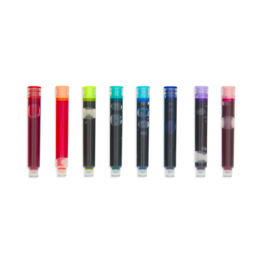 Ooly Color Write Fountain Pens Colored Ink Refills (8 Set)