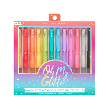 Ooly Oh My Glitter! Retractable Gel Pens (12 Set)