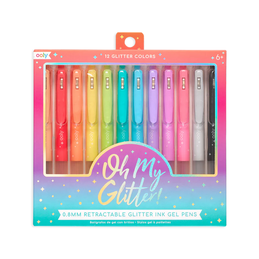 Ooly Oh My Glitter! Retractable Gel Pens (12 Set)