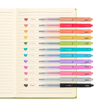 Ooly Oh My Glitter! Retractable Gel Pens (12 Set)