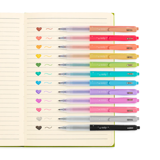 Ooly Oh My Glitter! Retractable Gel Pens (12 Set)