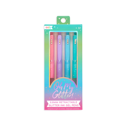 Ooly Oh My Glitter! Retractable Gel Pens (4 Set)