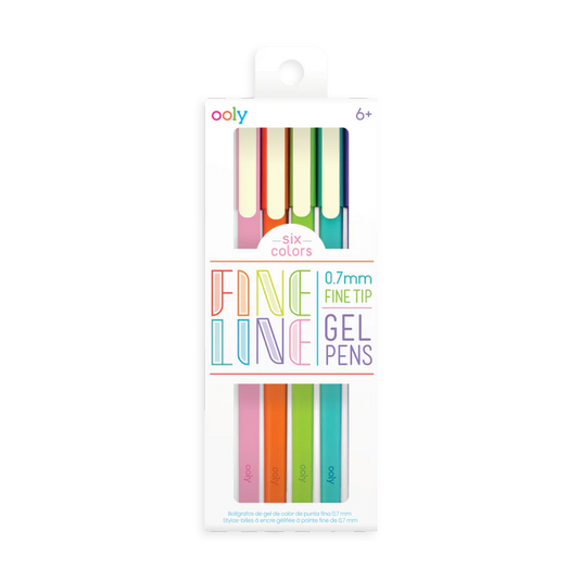 Ooly Fine Line Colored Gel Pens (6 Set)