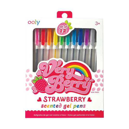 Ooly Very Berry Strawberry Scented Gel Pens (12 Set)